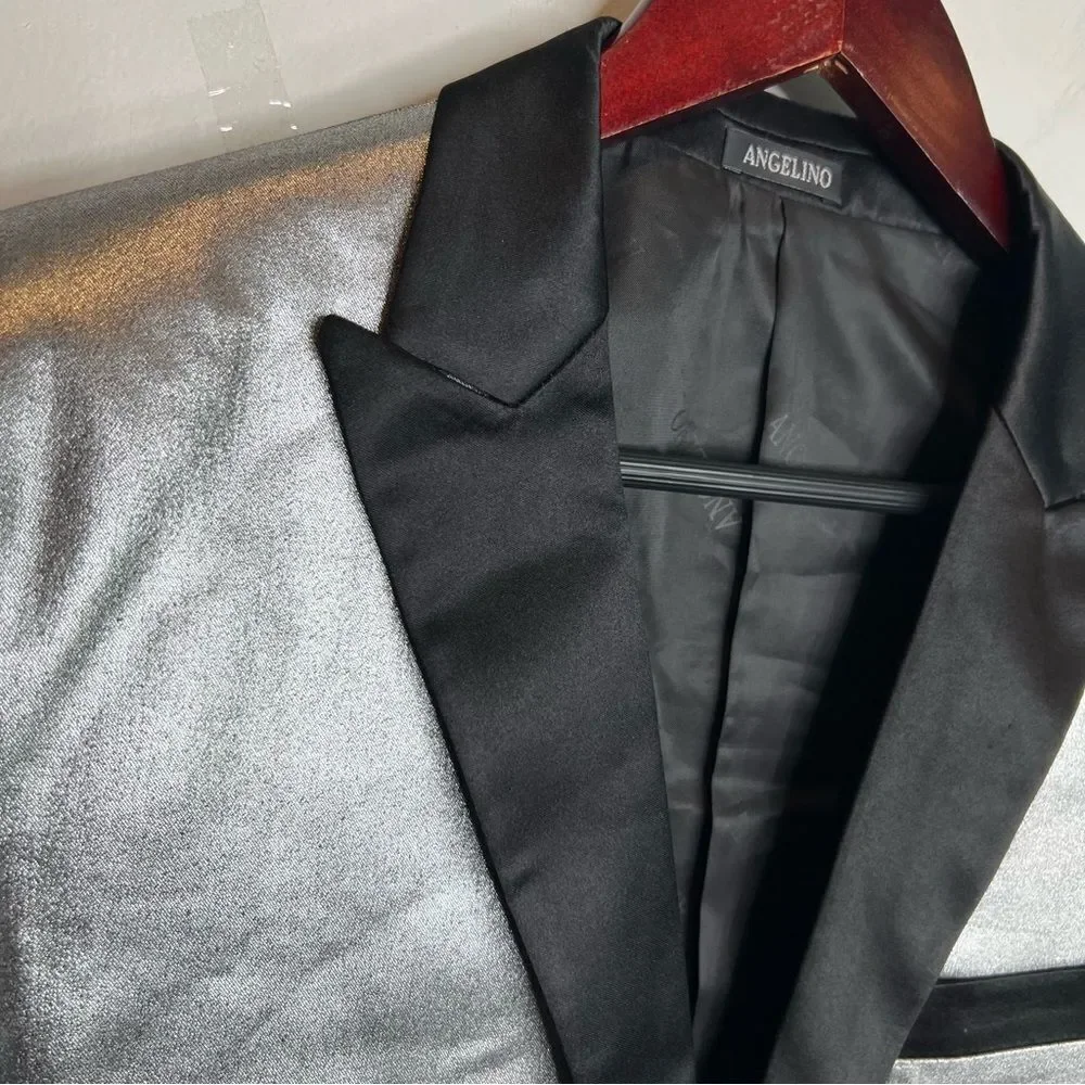 Angelino silver prom blazer 38 size